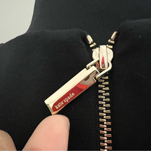 Kate Spade Black Dress with White Bow Belt NWT - Picture 6 of 10